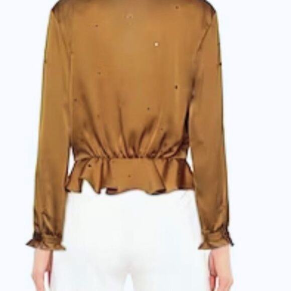 For Love and Lemons twinkle top camel L - Picture 2 of 8